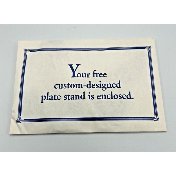 ROYAL DOULTON Franklin Mint "Teddy Says His Prayers" - 8" Plate w COA & Stand - Picture 7 of 8